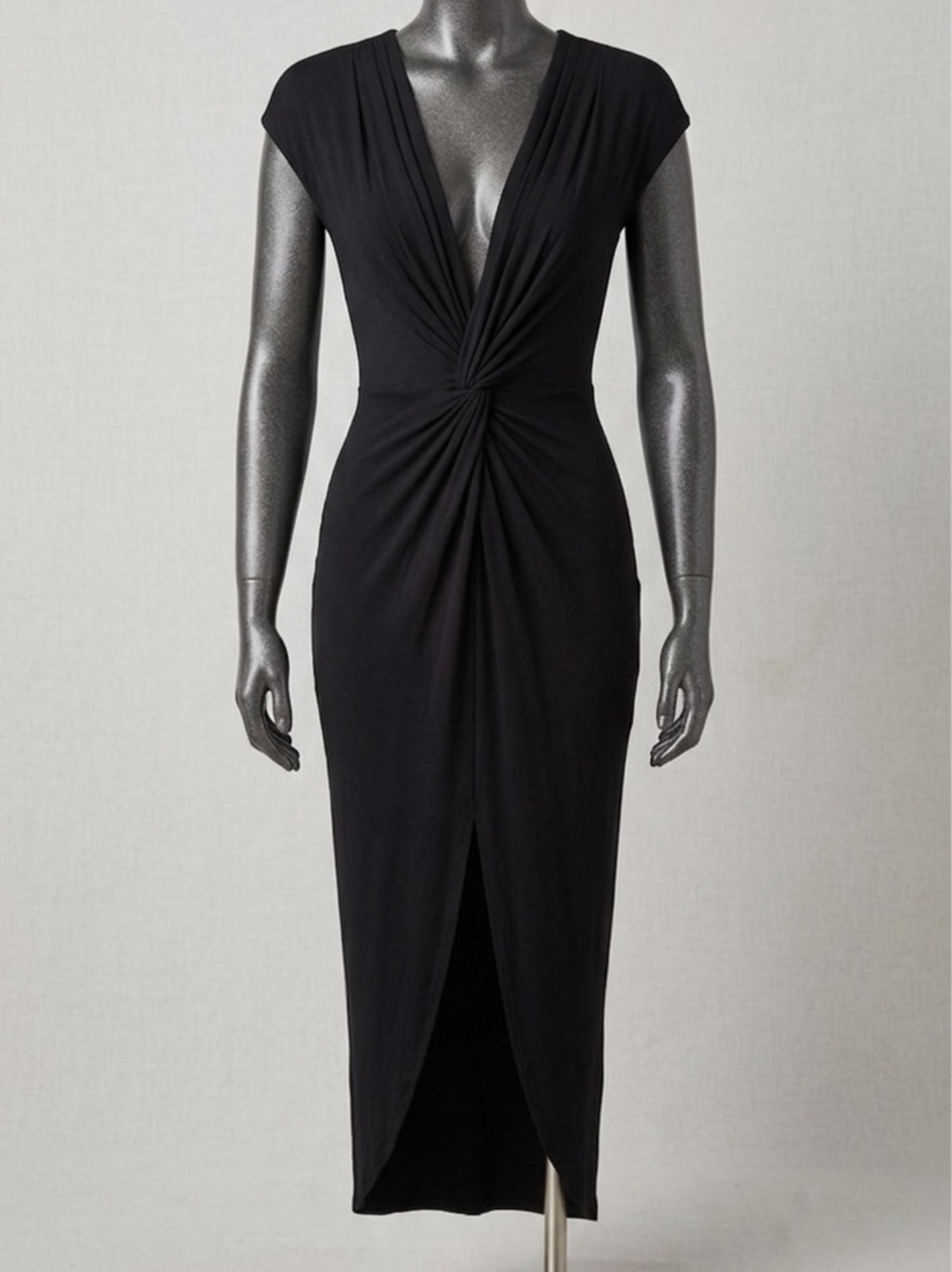 Rolla Coster Black Twist-Front Maxi Dress